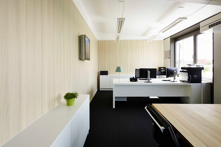 Clicwall wall panels in office Rodanar